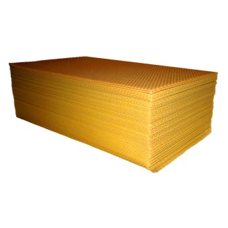 Mezistěny z včelího vosku 39x30 - 370x270 mm
